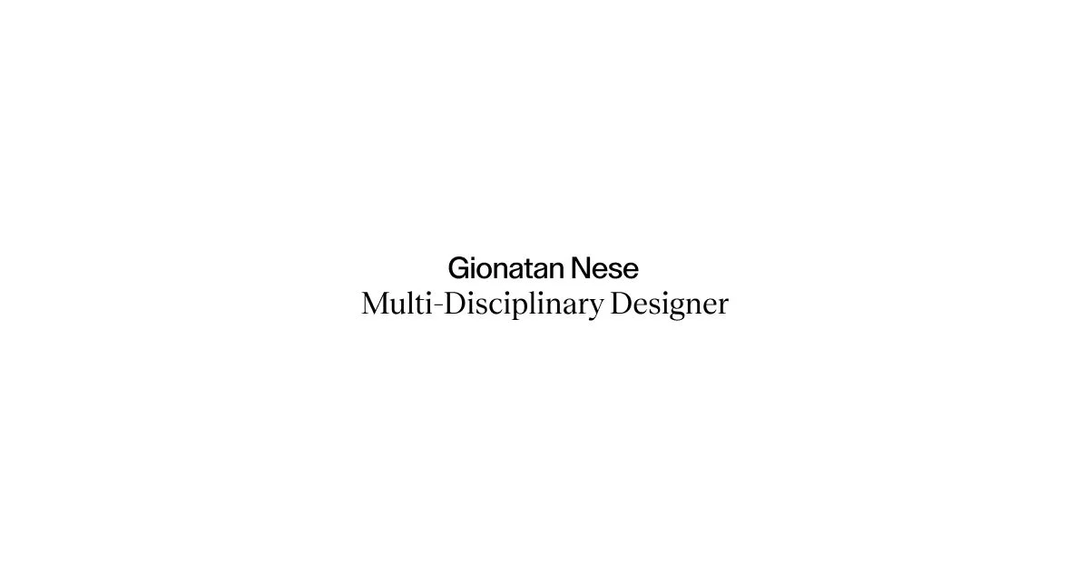 Gionatan Nese '26 cover